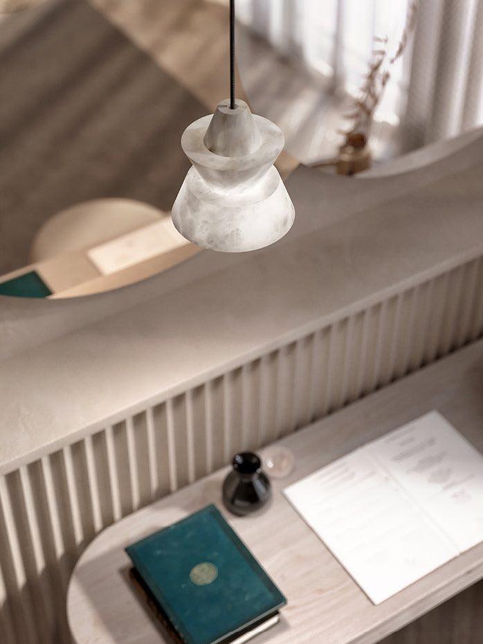 Curineth Minimalist Alabaster Pendant Light