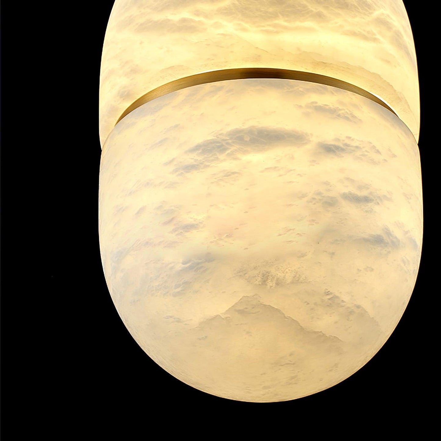 Strata Alabaster Pendant Light Capsule-shaped