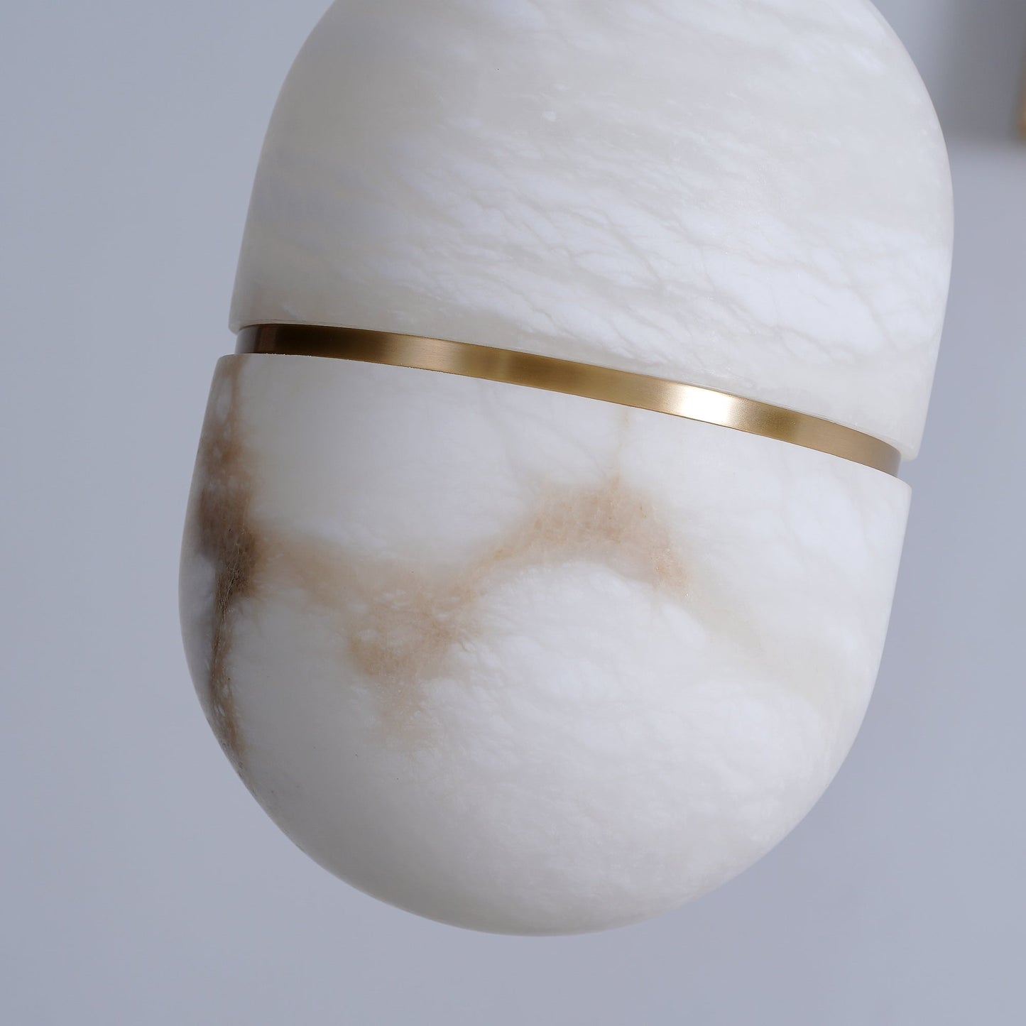 Strata Alabaster Pendant Light Capsule-shaped