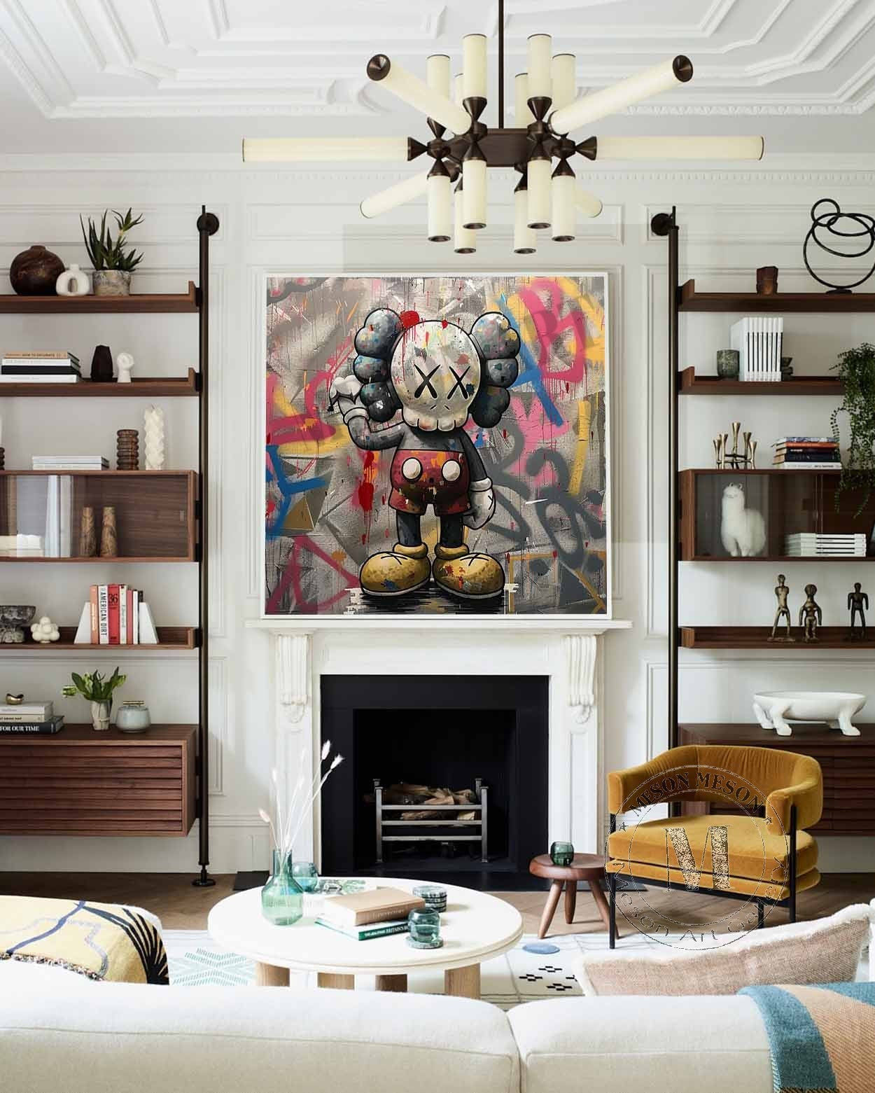 Kaws Abstract Graffiti Art