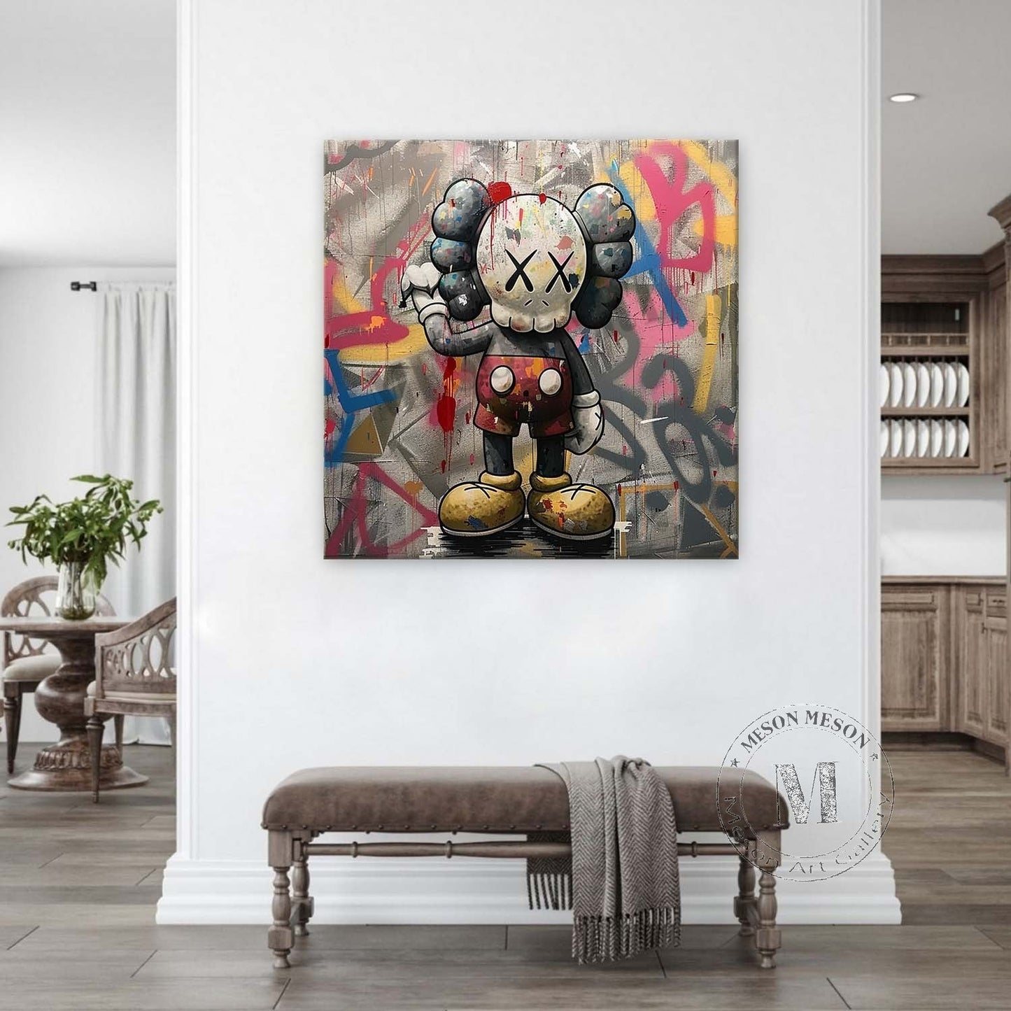 Kaws Abstract Graffiti Art