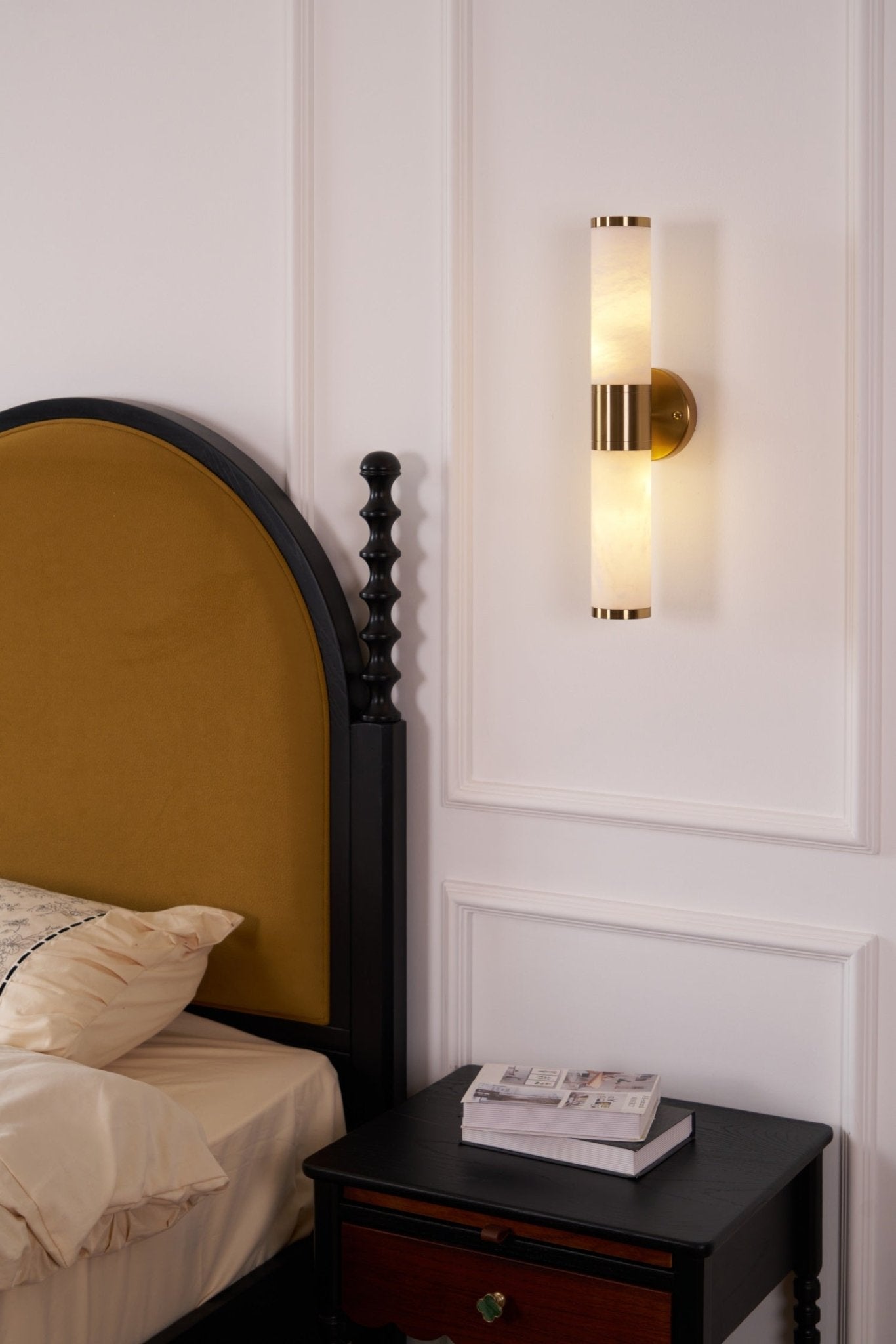 Kaia Minimalist Alabaster Wall Lamp