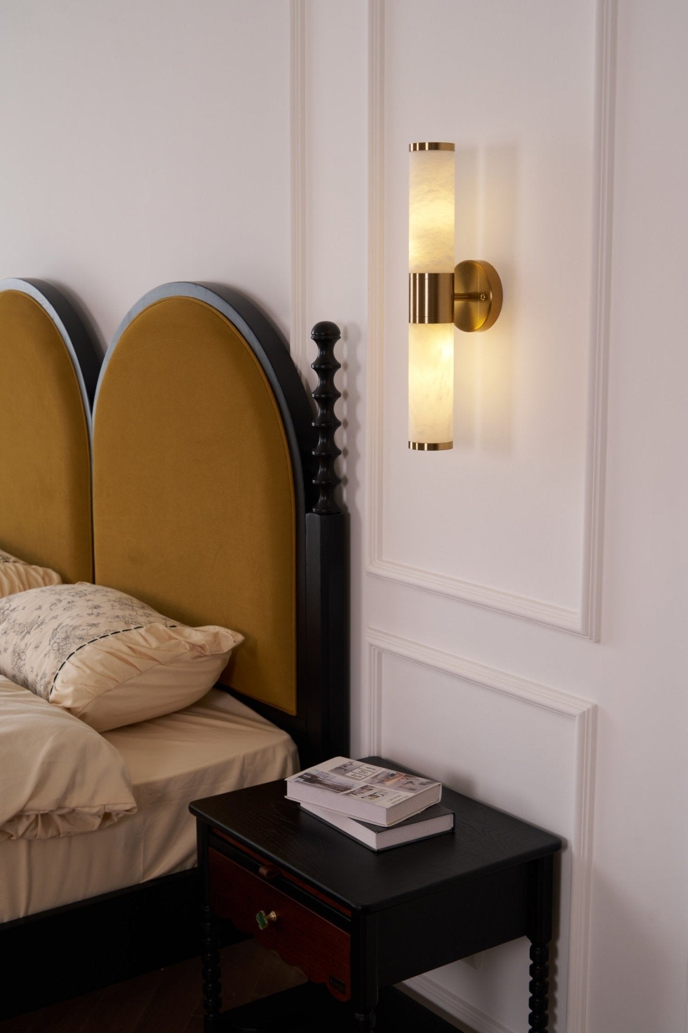 Kaia Minimalist Alabaster Wall Lamp