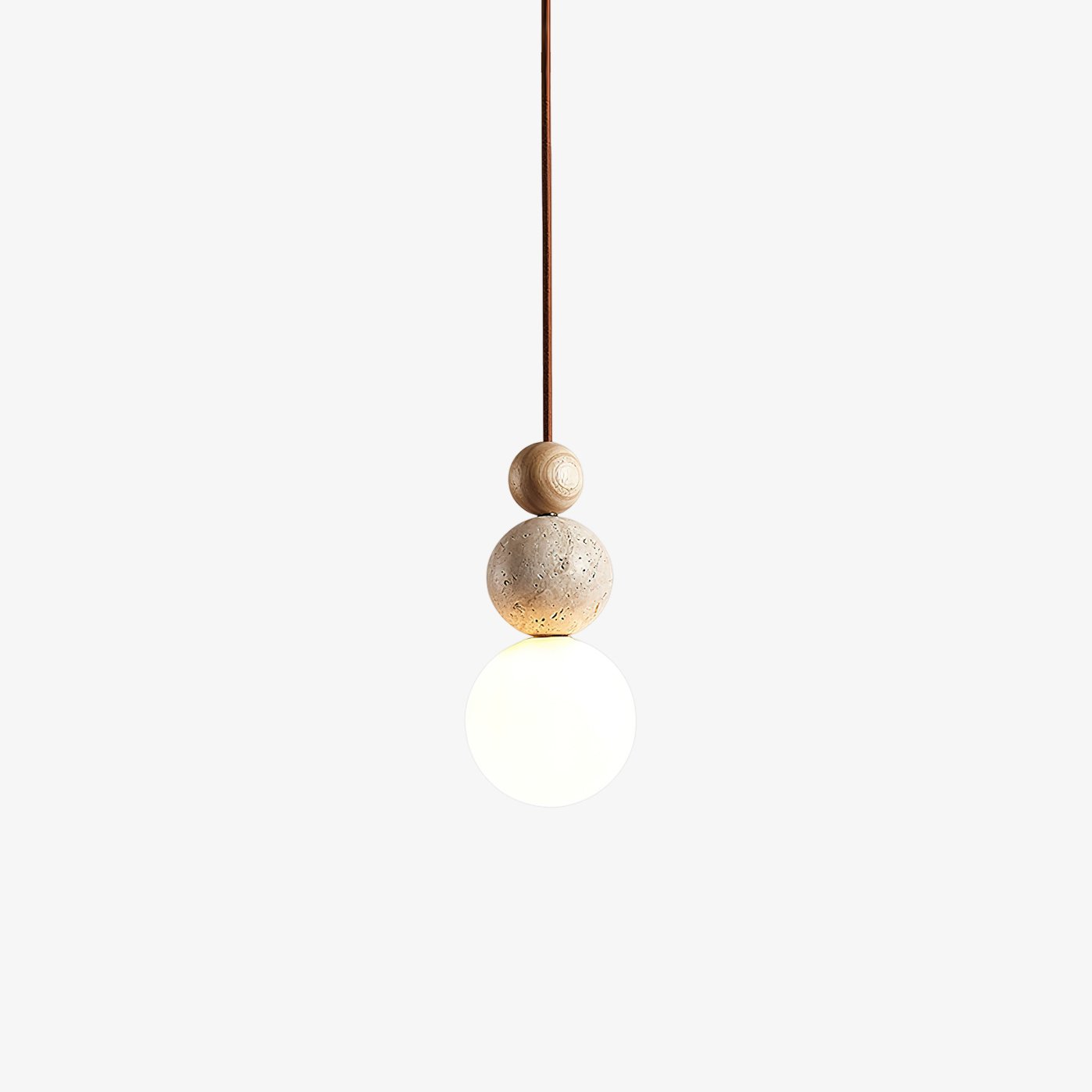 Ullaeia Sphere-cluster Travertine Pendant Light