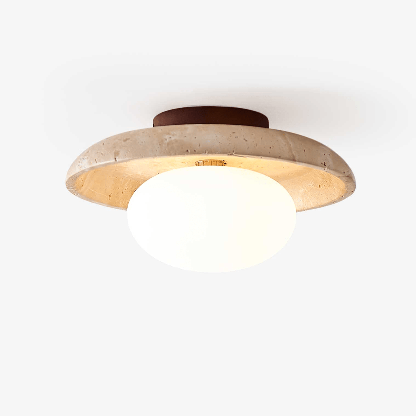 Cataliel Minimalist Travertine Ceiling Light