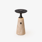 Vespera Sculptural Travertine Table Lamp