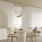 Cuvarora Disc Travertine Pendant Light