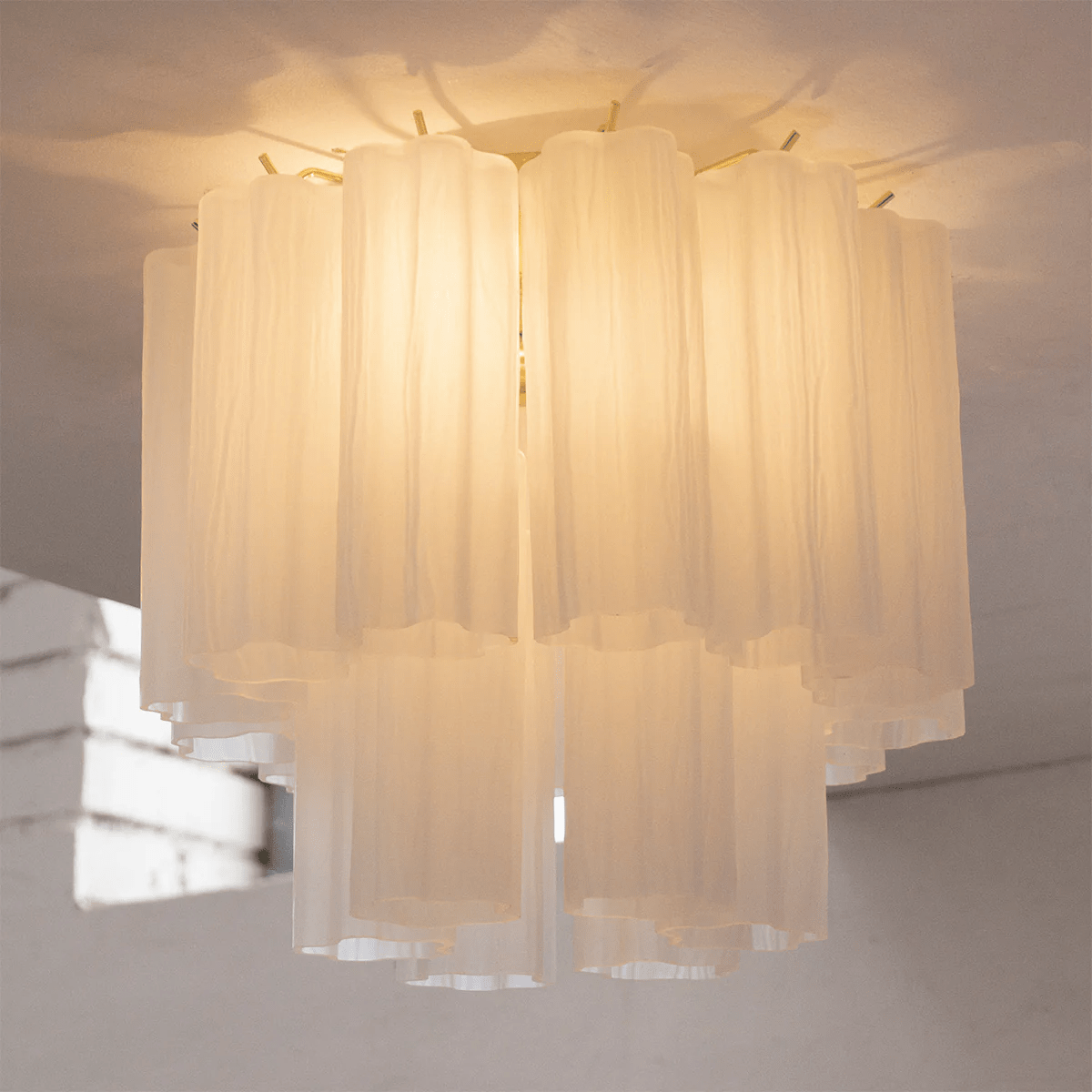 Aurora Tubes Ceiling Lamp Pink Waterfall Style