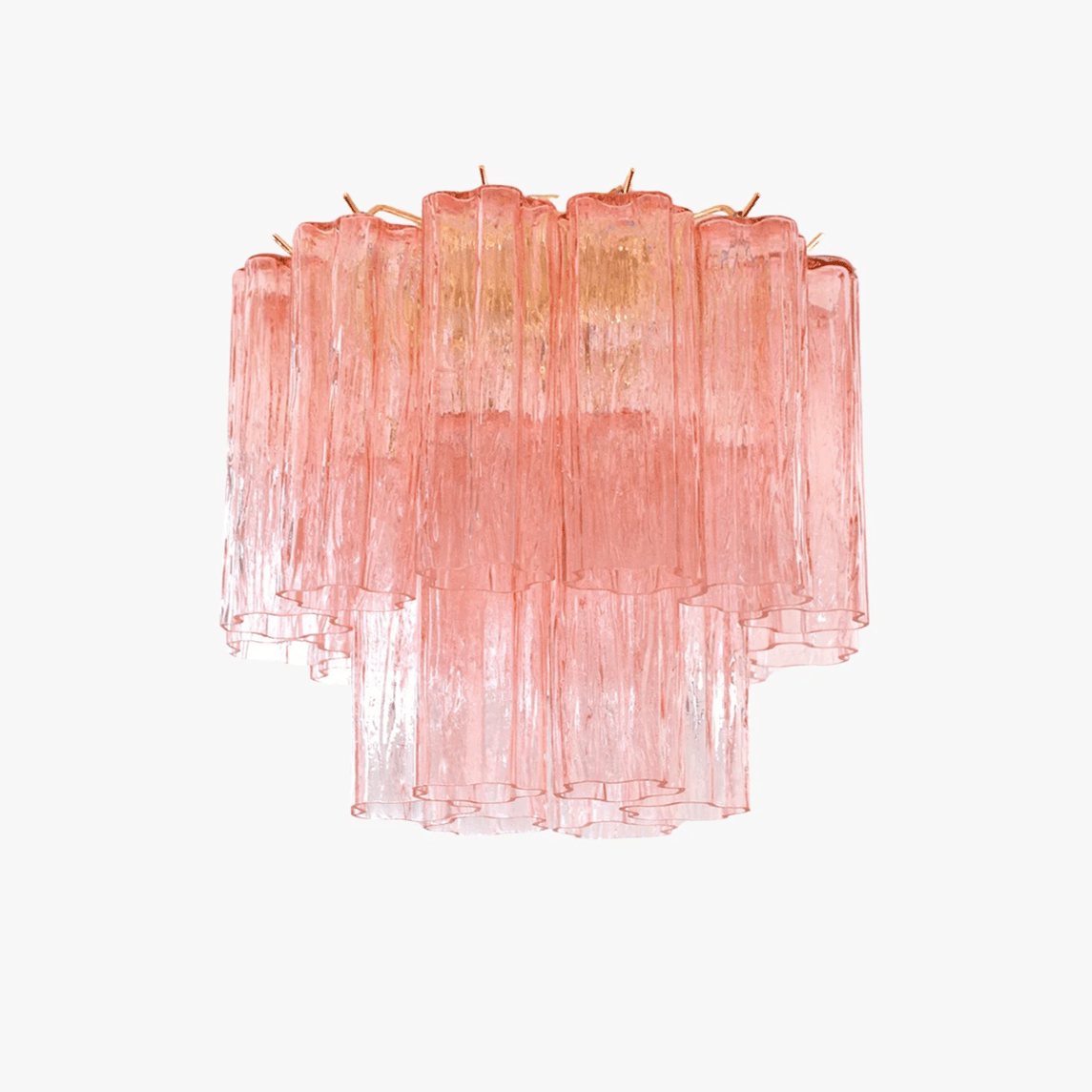 Aurora Tubes Ceiling Lamp Pink Waterfall Style