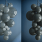 Aurora Chandelier Murano Glass Grape Cluster Art Deco