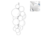 Aurora Chandelier Murano Glass Grape Cluster Art Deco