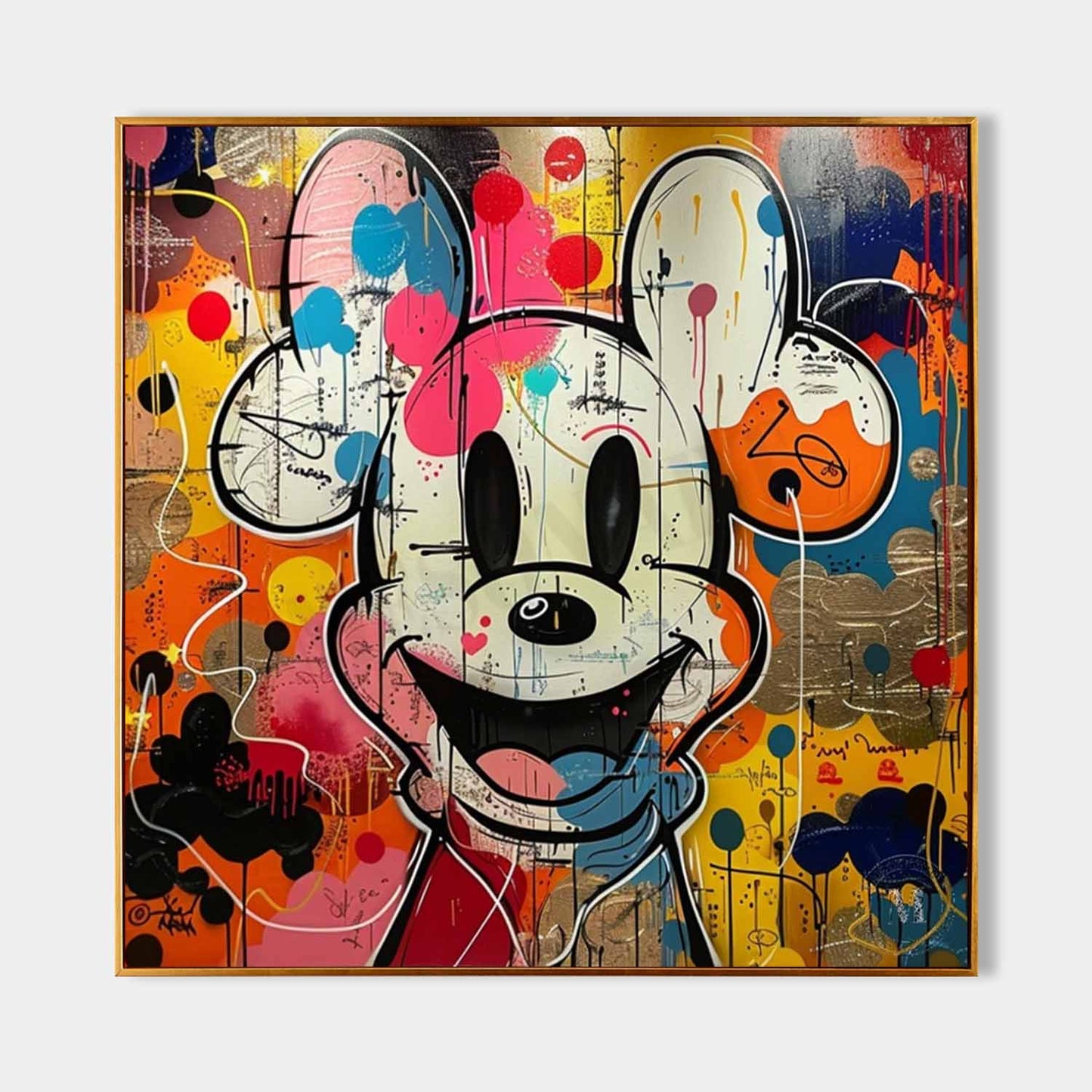 Mickey Abstract Graffiti Art