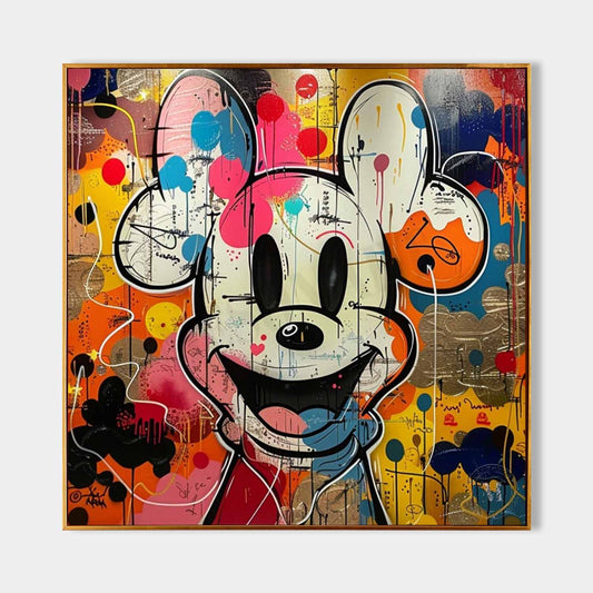 Mickey Abstract Graffiti Art