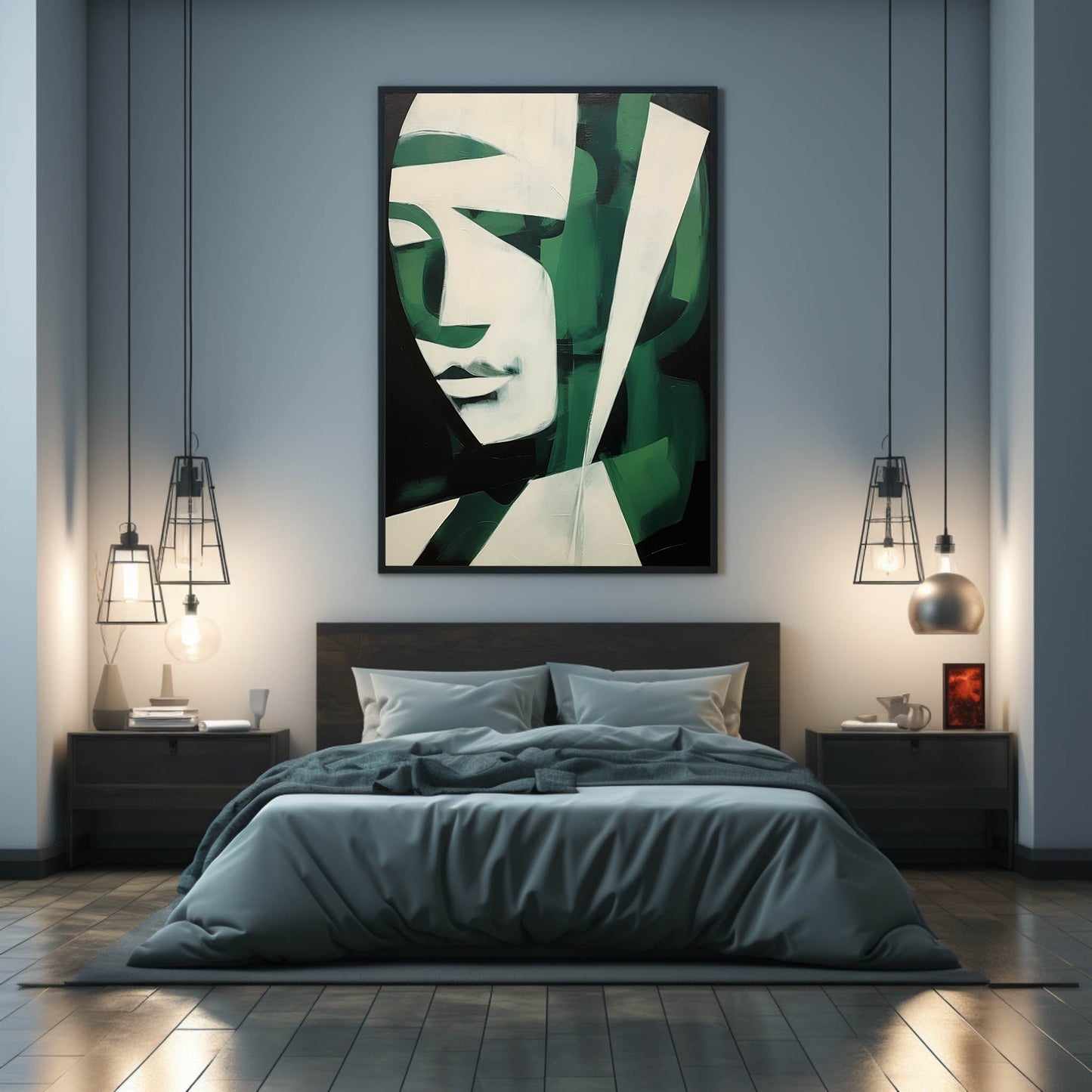 Jade Contemporary Minimalist Wall Art