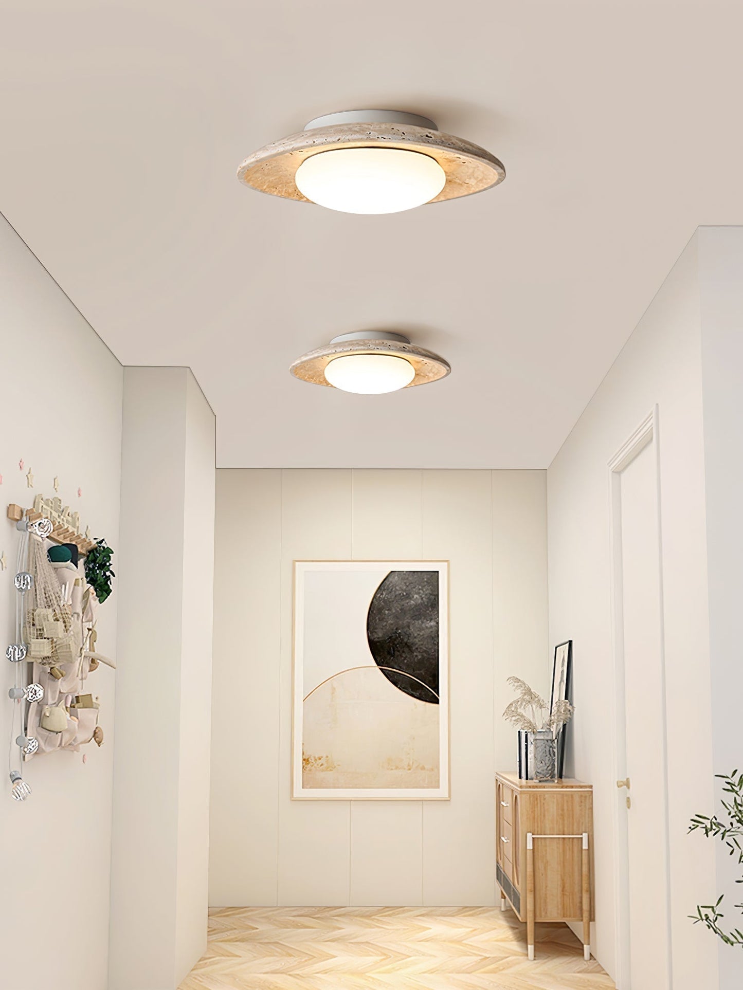 Lena Travertine Ceiling Light