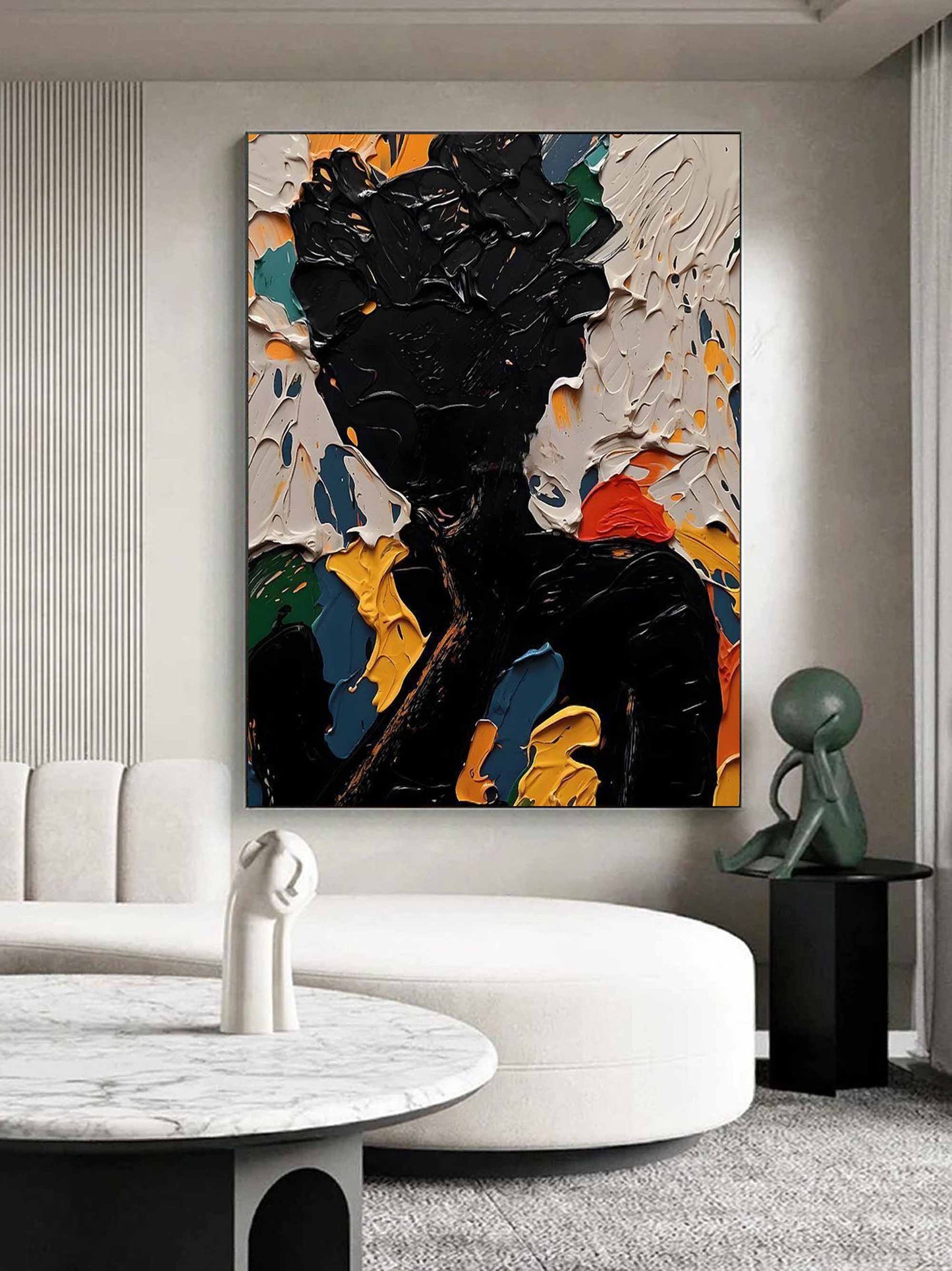 Maya Colorful Figure Wall Art