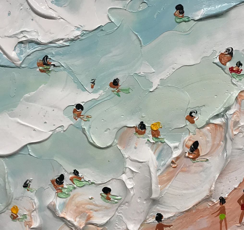 Vacation Plaster Art Texture Wall Art