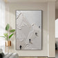 Skier Plaster Art Texture Wall Art