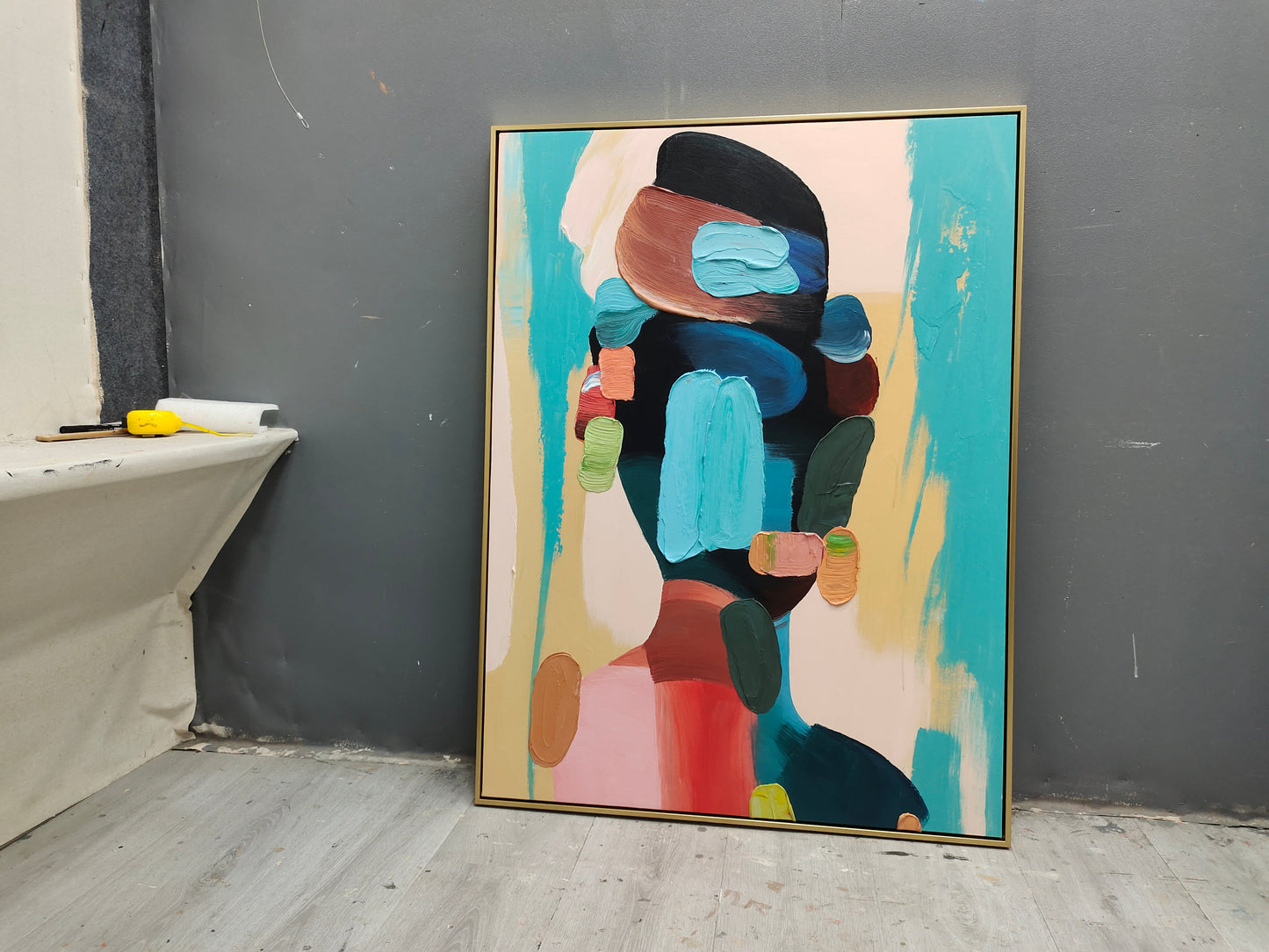 Diana Colorful Portrait Wall Art Painting