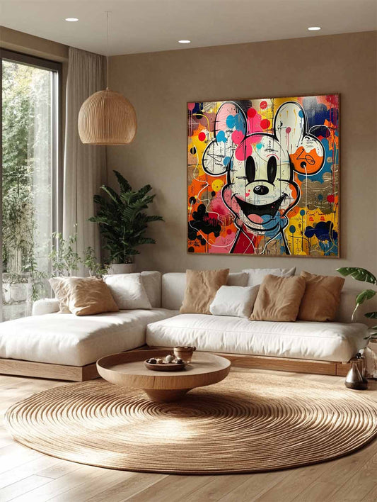 Mickey Abstract Graffiti Art
