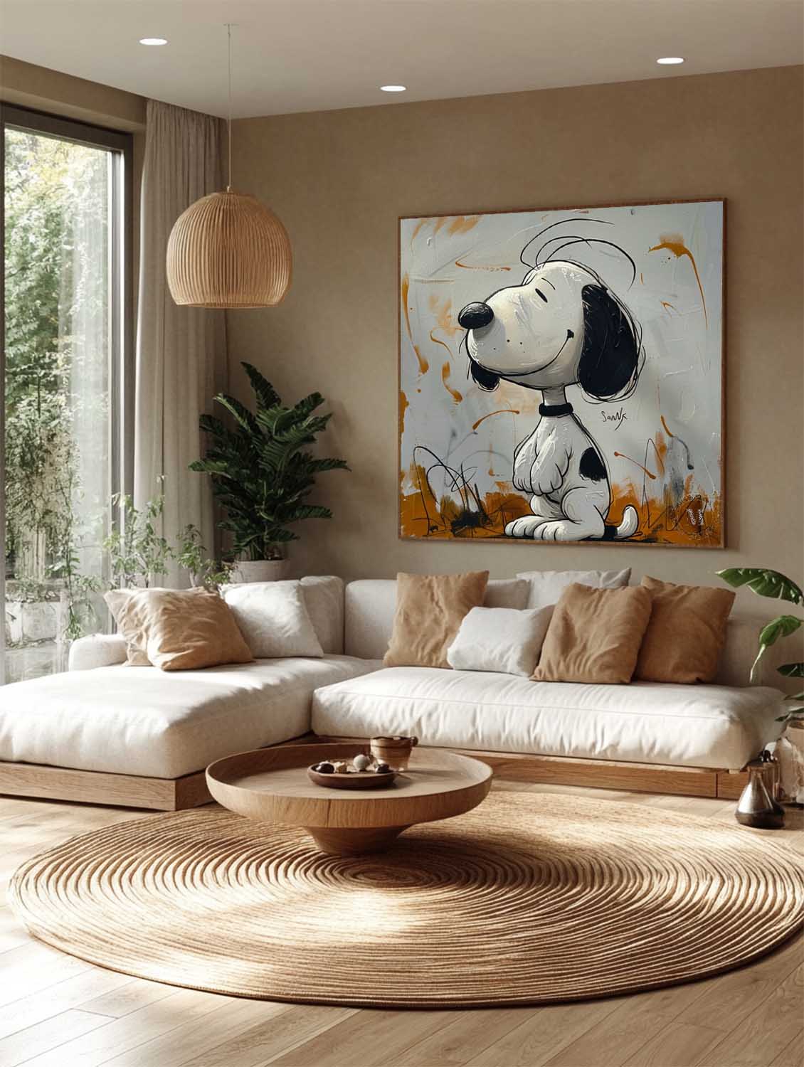 Snoopy Abstract Graffiti Art