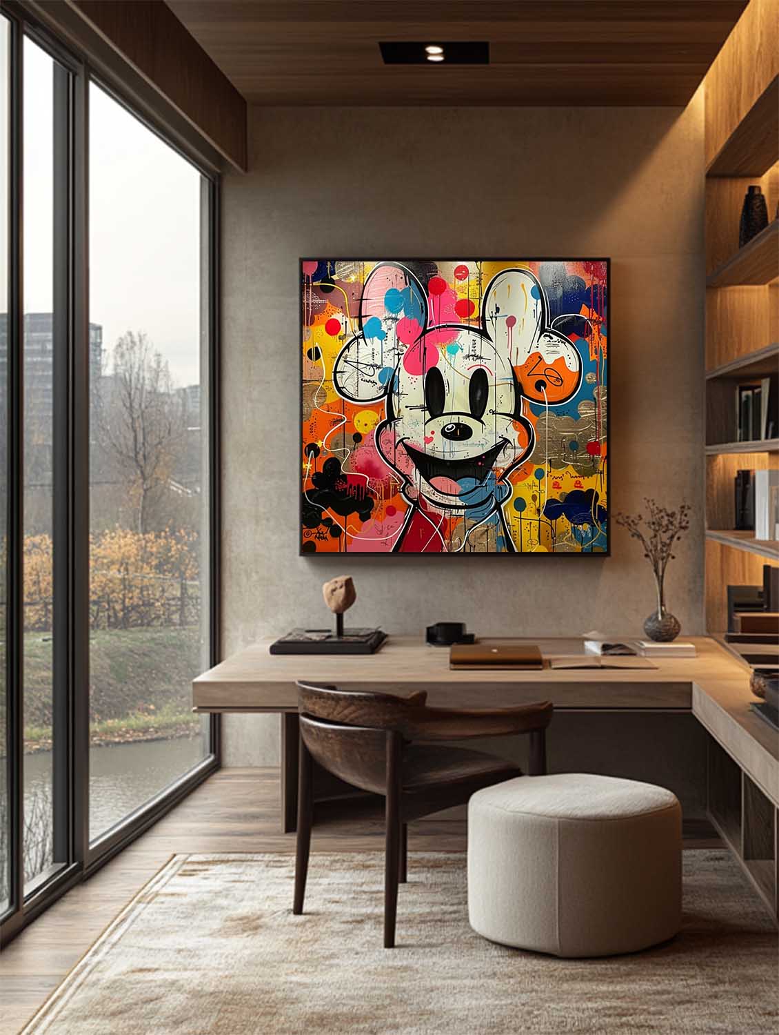 Mickey Abstract Graffiti Art