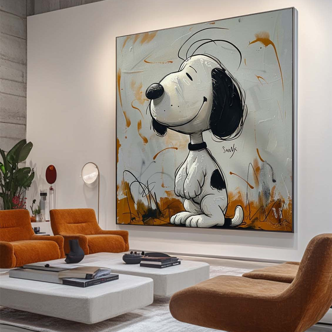 Snoopy Abstract Graffiti Art