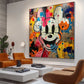 Mickey Abstract Graffiti Art