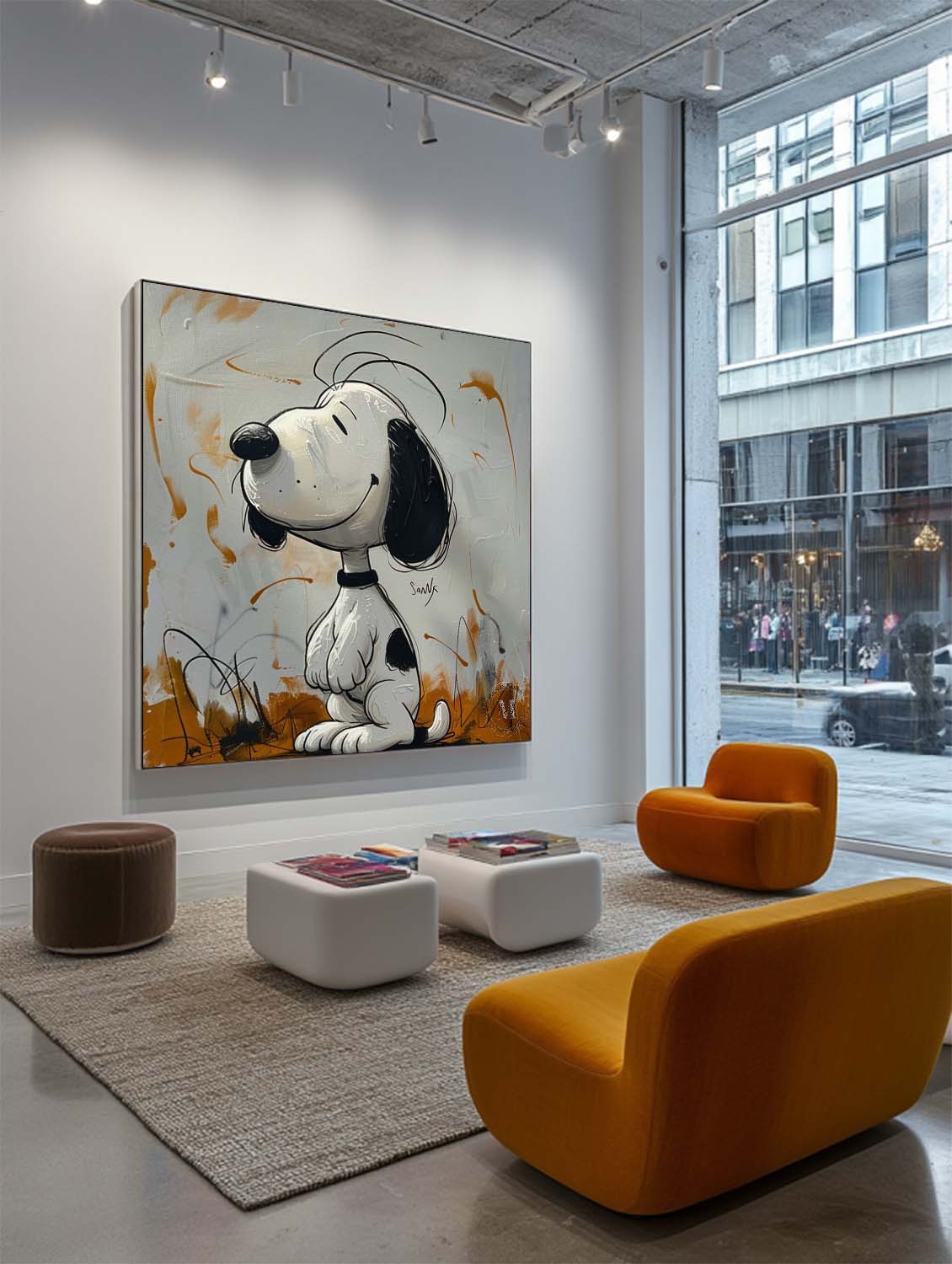 Snoopy Abstract Graffiti Art