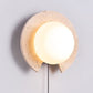 Zamaryra Semi-circular Travertine Wall Light