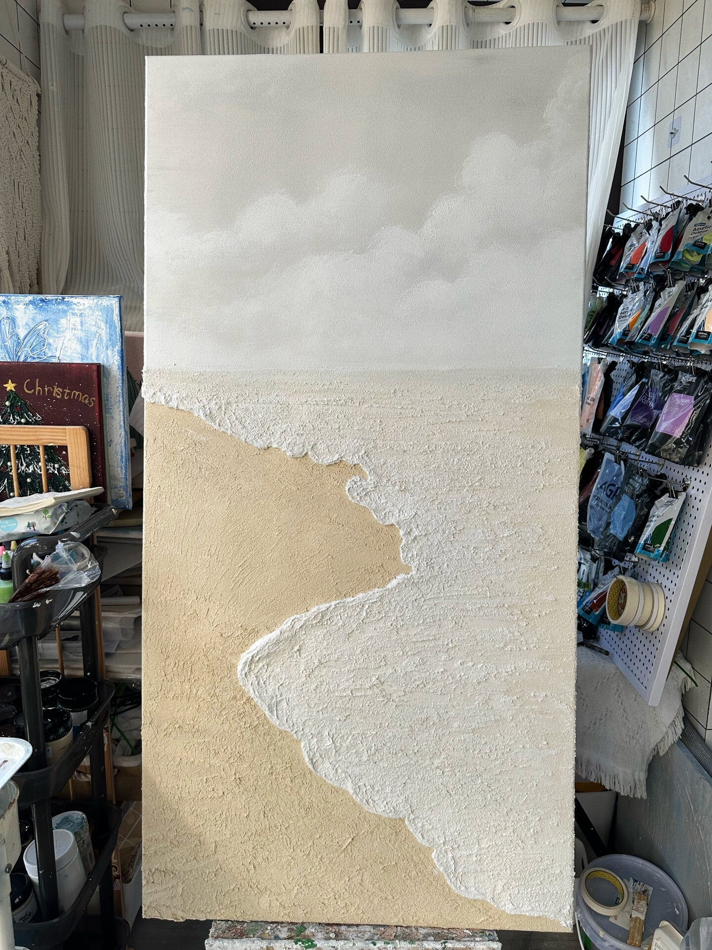 Oceane Plaster Art Texture Wall Art Painting