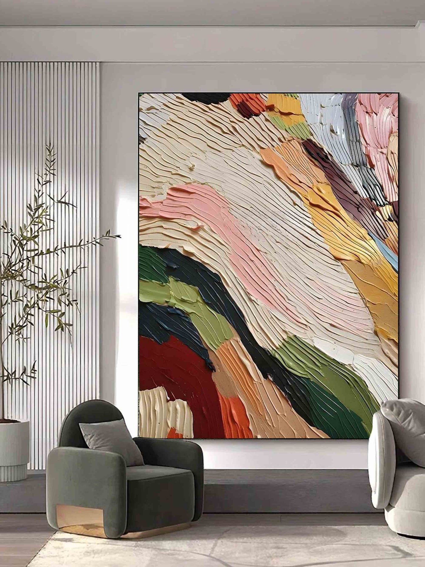 Caspian Colorful Painting Wall Art