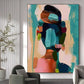 Diana Colorful Portrait Wall Art Painting