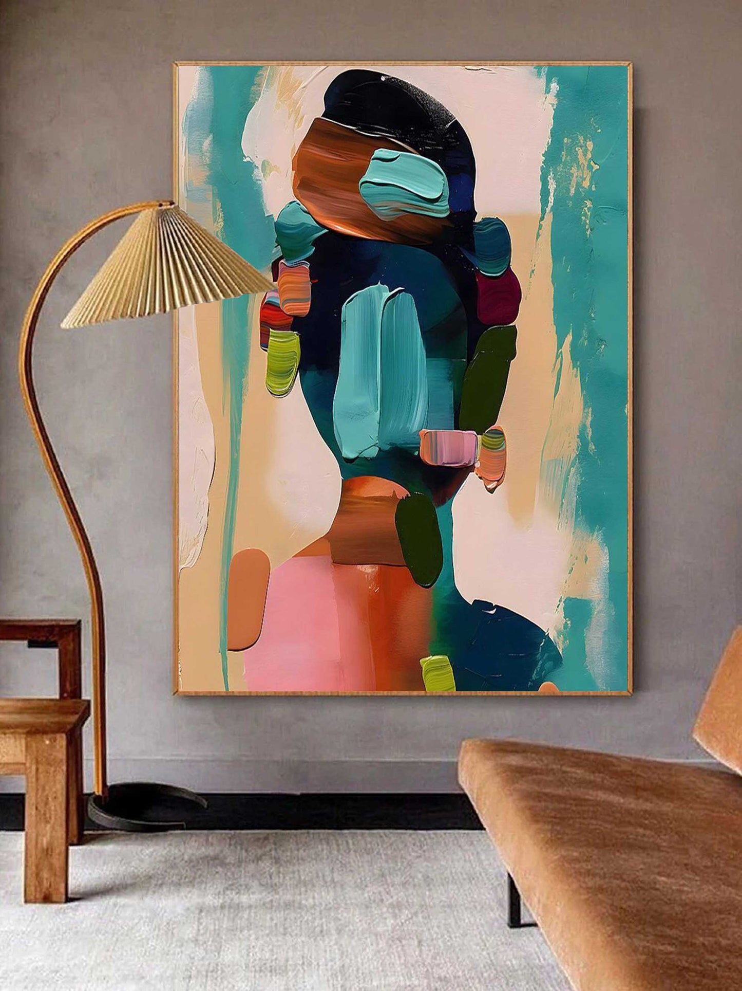 Diana Colorful Portrait Wall Art Painting