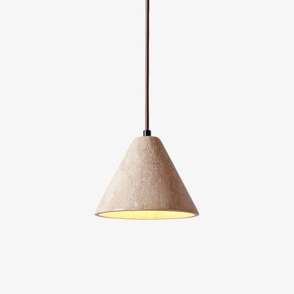 Cezoriel Conical Travertine Pendant Light