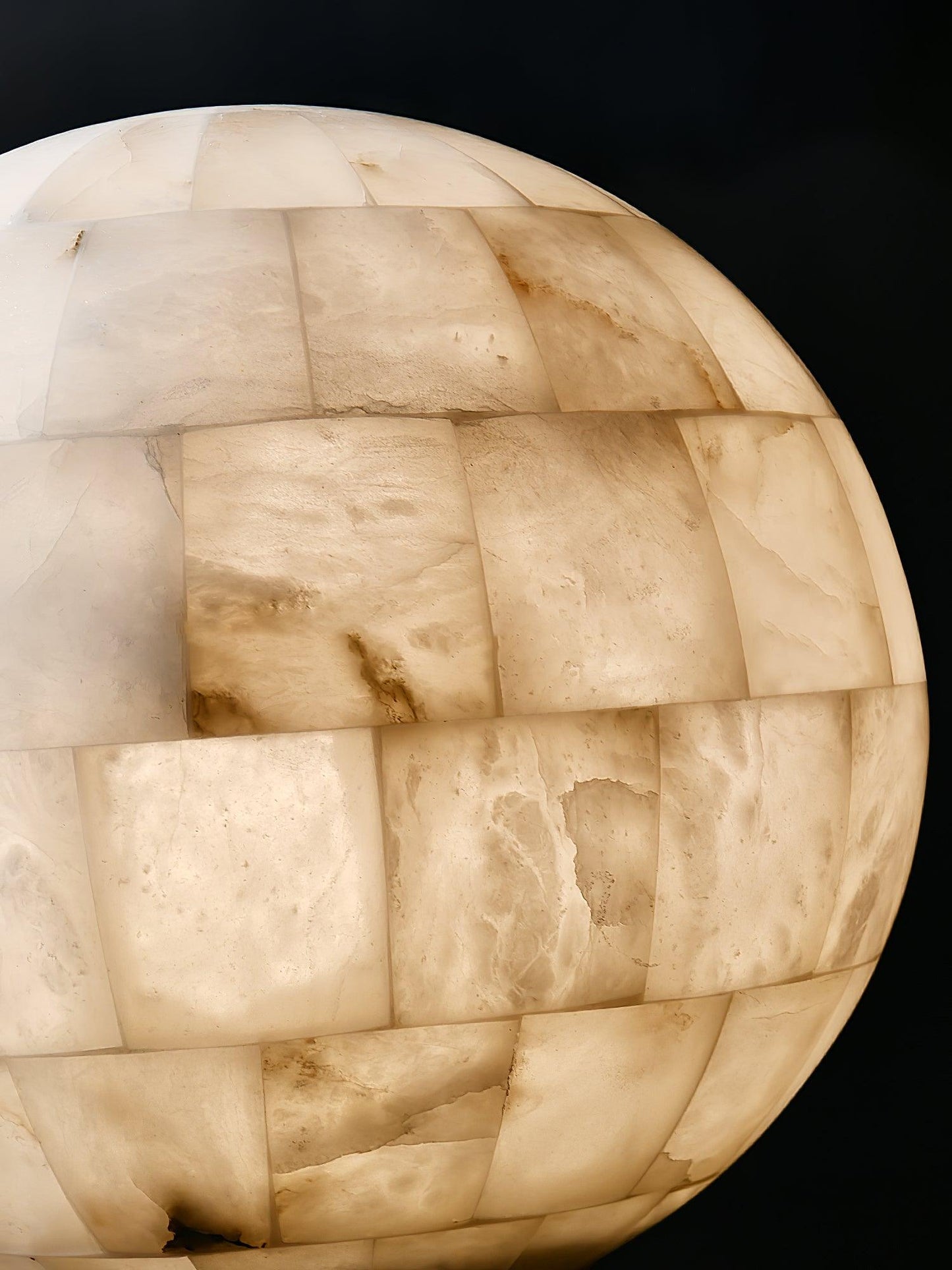 Isolde Alabaster Globe Pendant Light