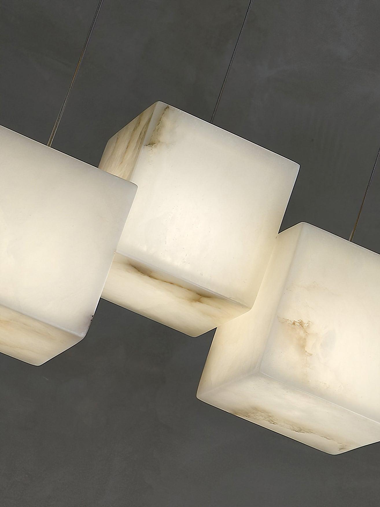 Eurraeel Alabaster Spiral Chandelier
