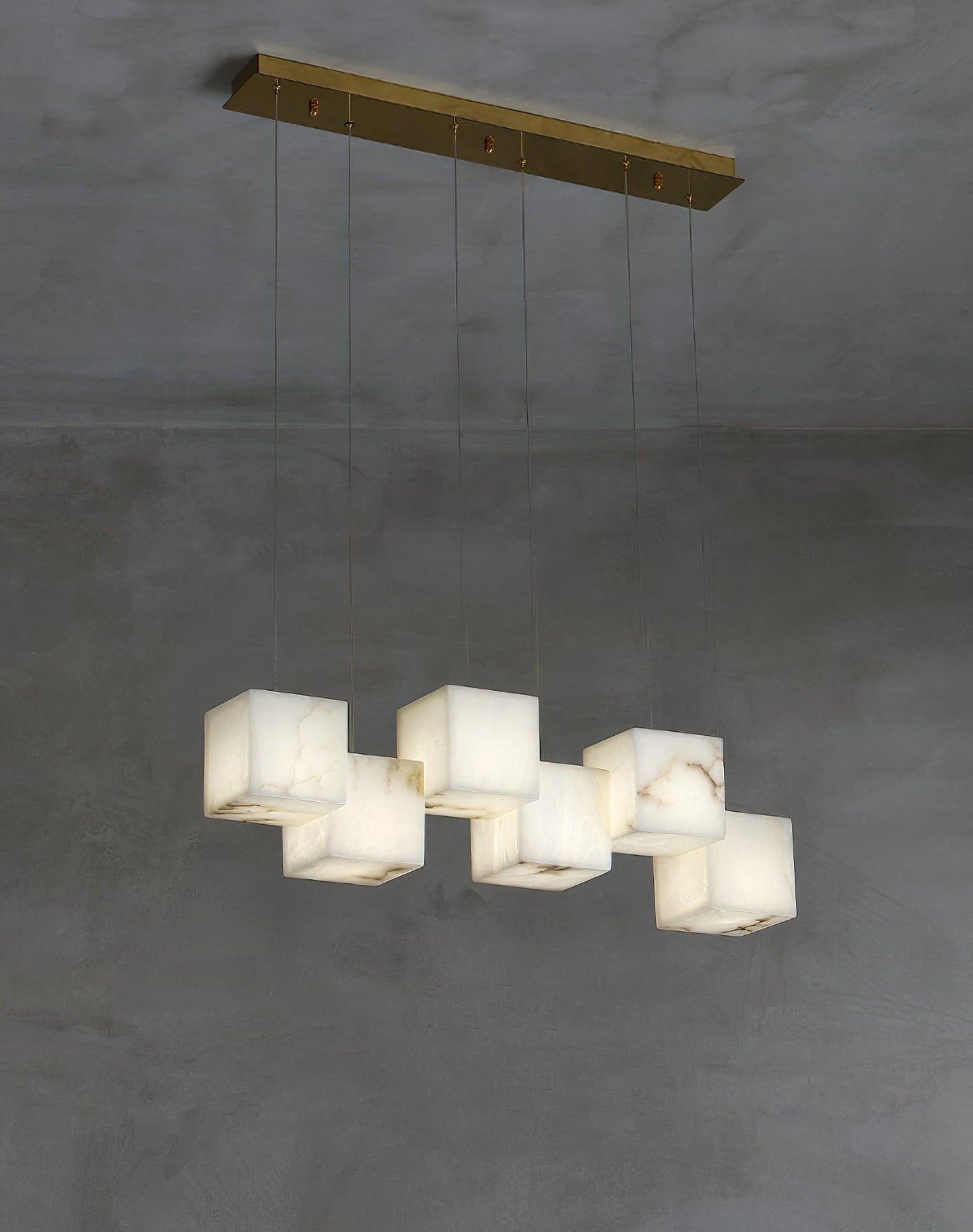 Eurraeel Alabaster Spiral Chandelier