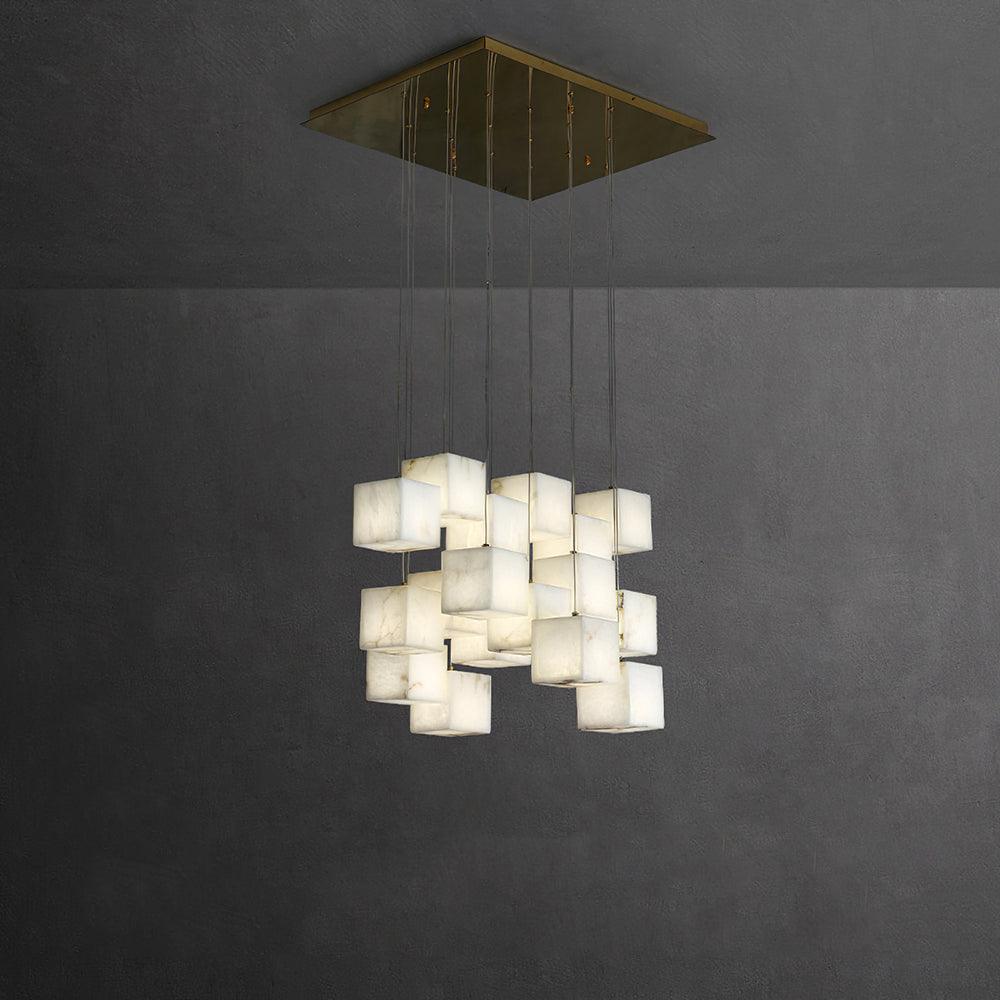 Eurraeel Alabaster Spiral Chandelier