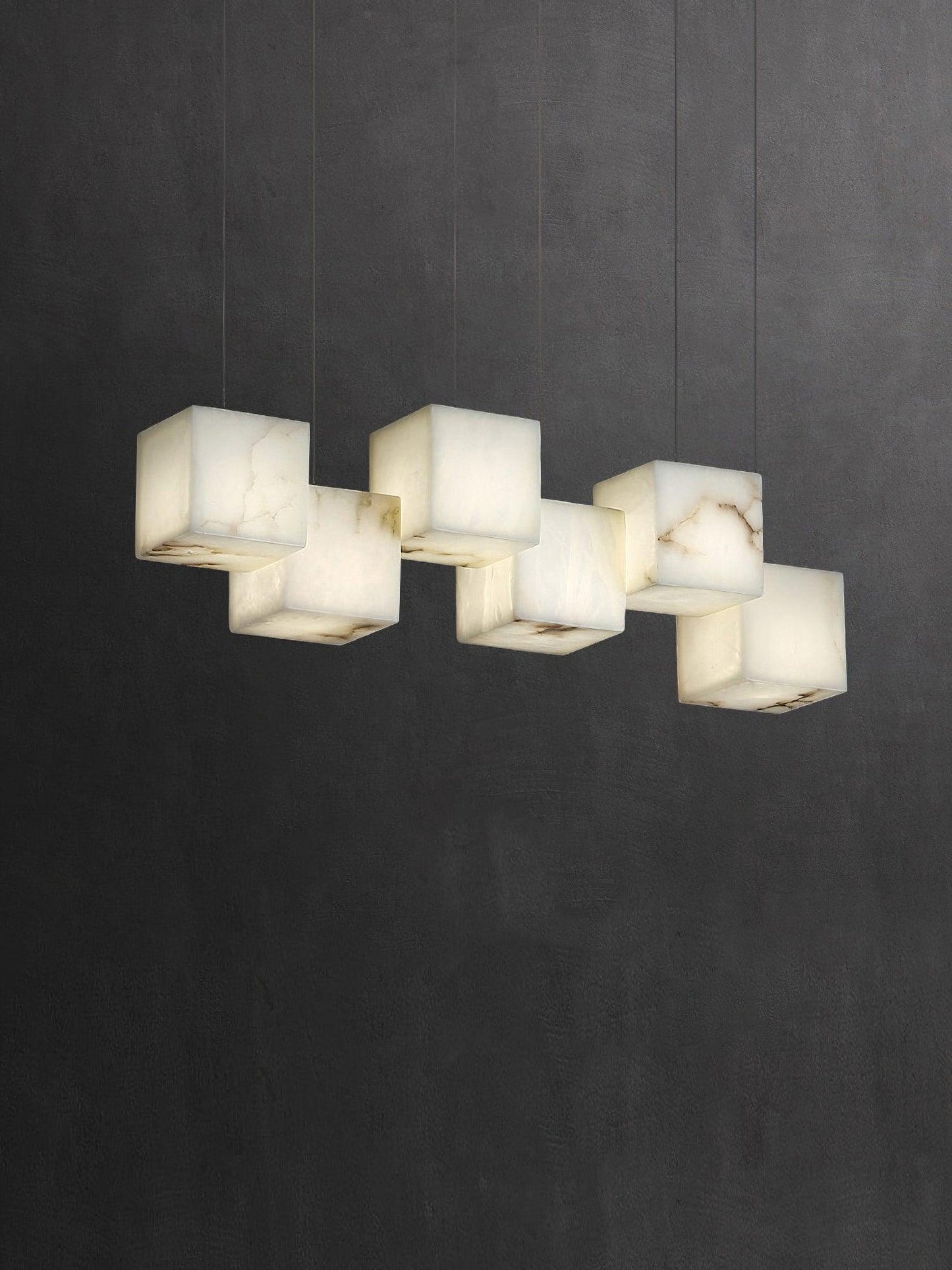 Eurraeel Alabaster Spiral Chandelier
