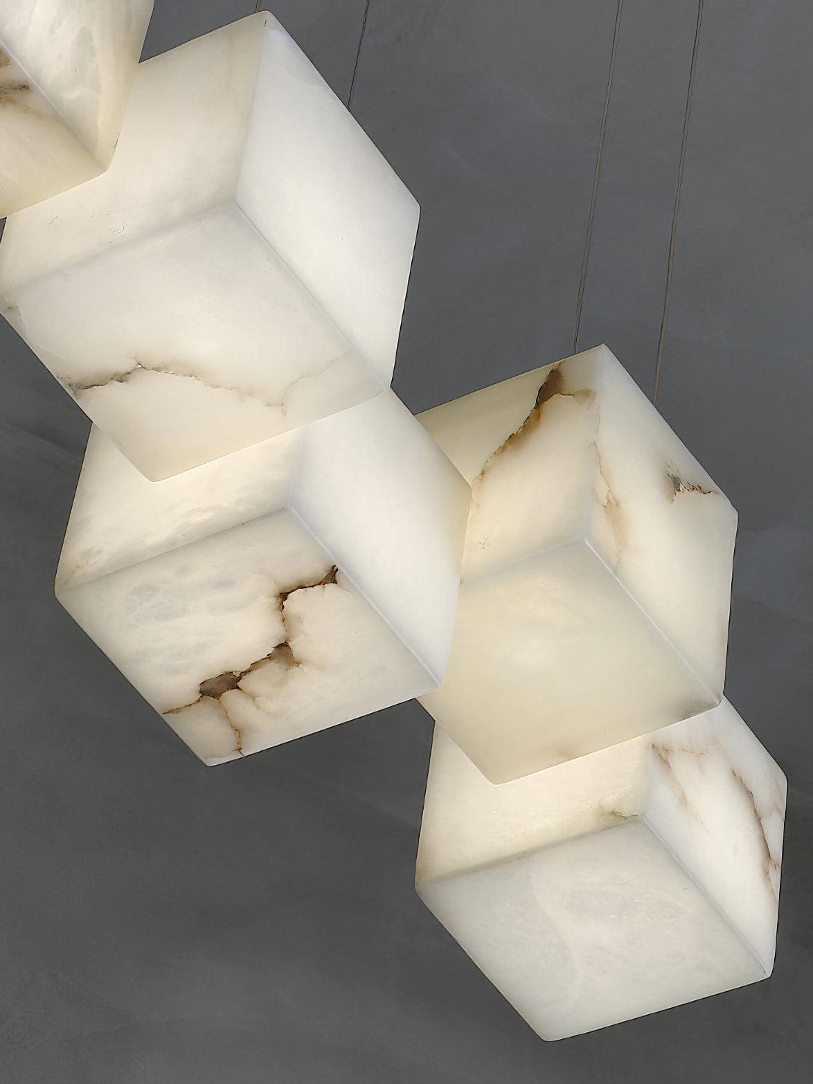 Eurraeel Alabaster Spiral Chandelier