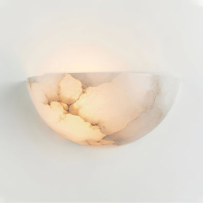 Selene Half-moon Alabaster Wall Light