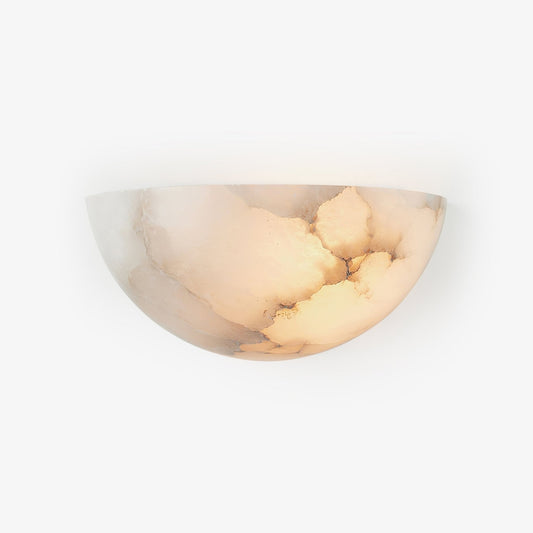 Selene Half-moon Alabaster Wall Light