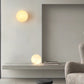 Vevinir Alabaster Globe Wall Light