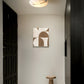 Vanorara Minimalist Alabaster Flush Mount Light