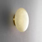 Vanorara Minimalist Alabaster Flush Mount Light