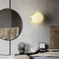 Vanorara Minimalist Alabaster Flush Mount Light