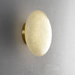 Vanorara Minimalist Alabaster Flush Mount Light