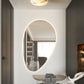 Vanorara Minimalist Alabaster Flush Mount Light