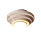 Zadoraris Tiered-disc Travertine Ceiling Light